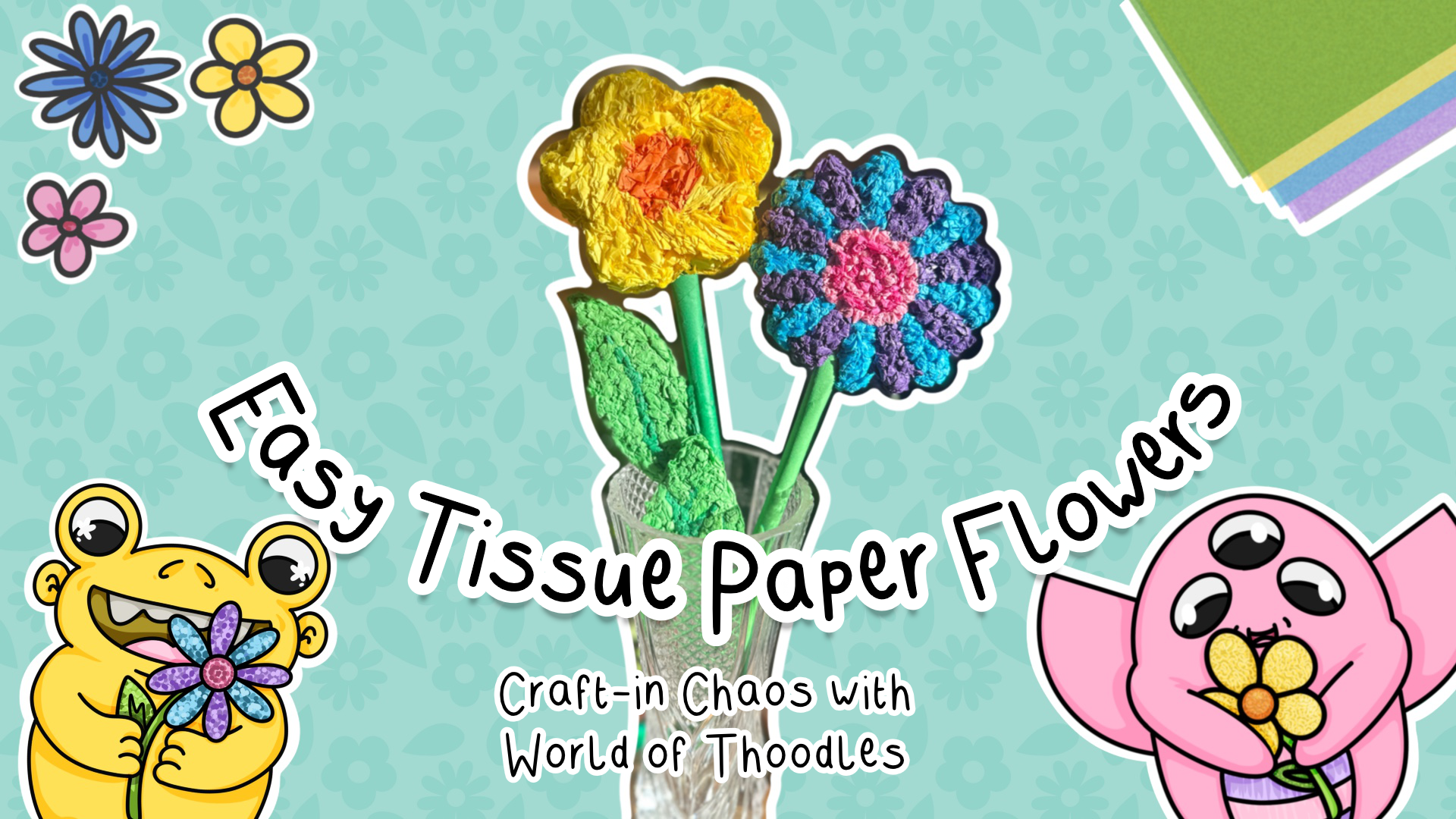 Easy Tissue Paper Flowers - Perfect for Mothers Day!