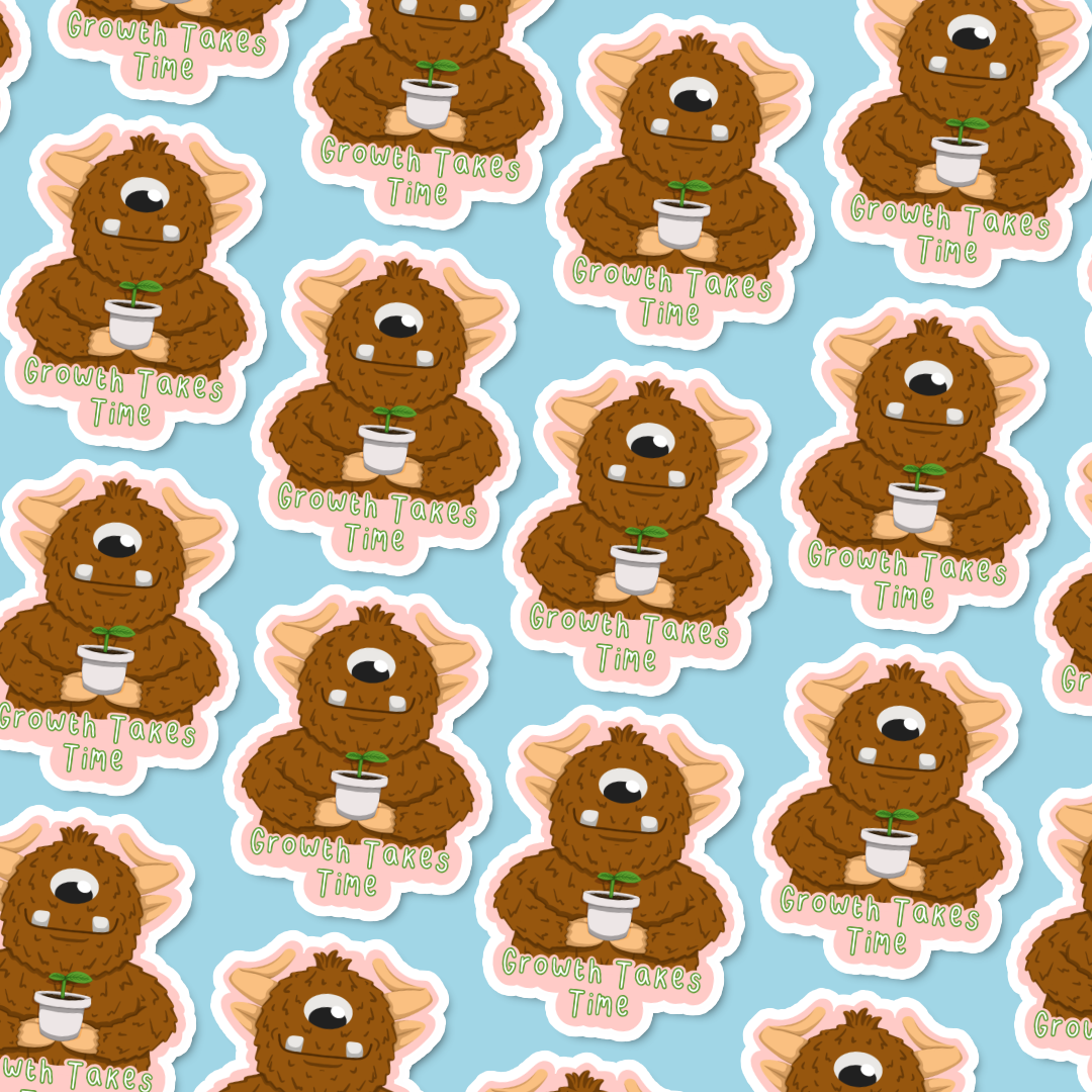 Growth Takes Time Sticker