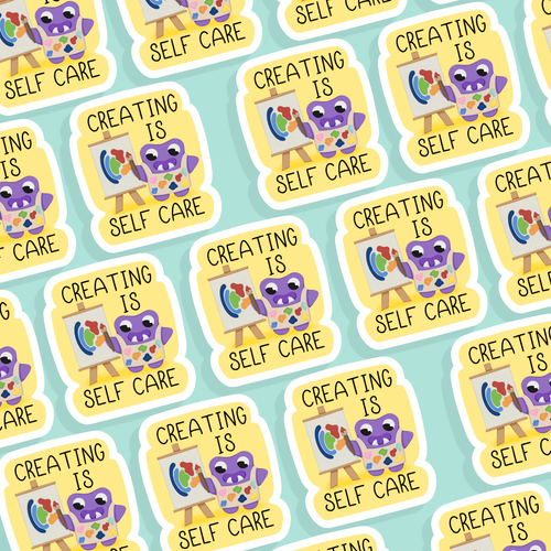 Creating Is Self Care Sticker