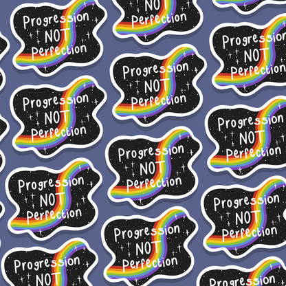 Progression Not Perfection Sticker